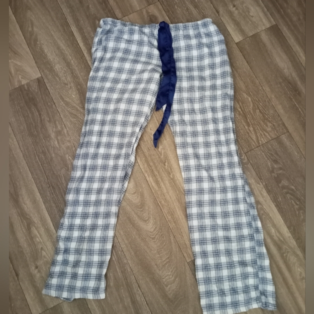 Guess plaid logo pajama pants size large Y2K era